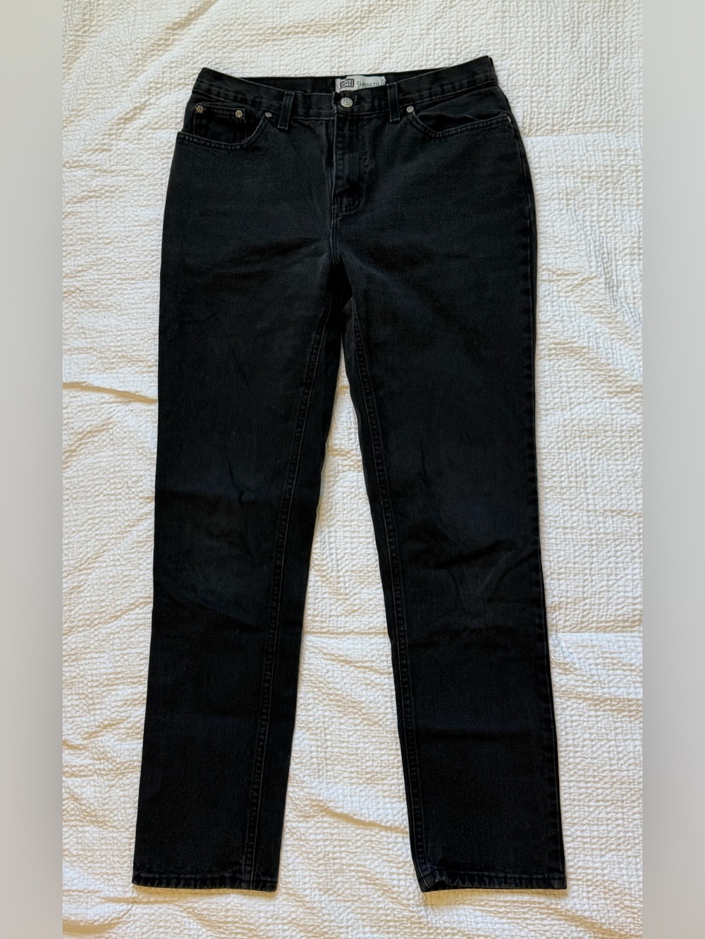 Faded Glory Black Straight-Leg Women’s Jeans